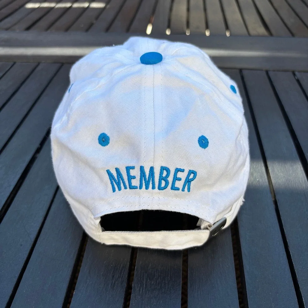 Disney Hat Unisex OS White Excellent Disney Vacation Club Member Logo Cap